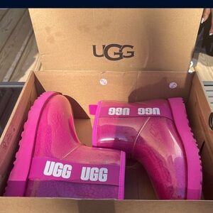 UGG Classic Clear Mini Pink Boots
